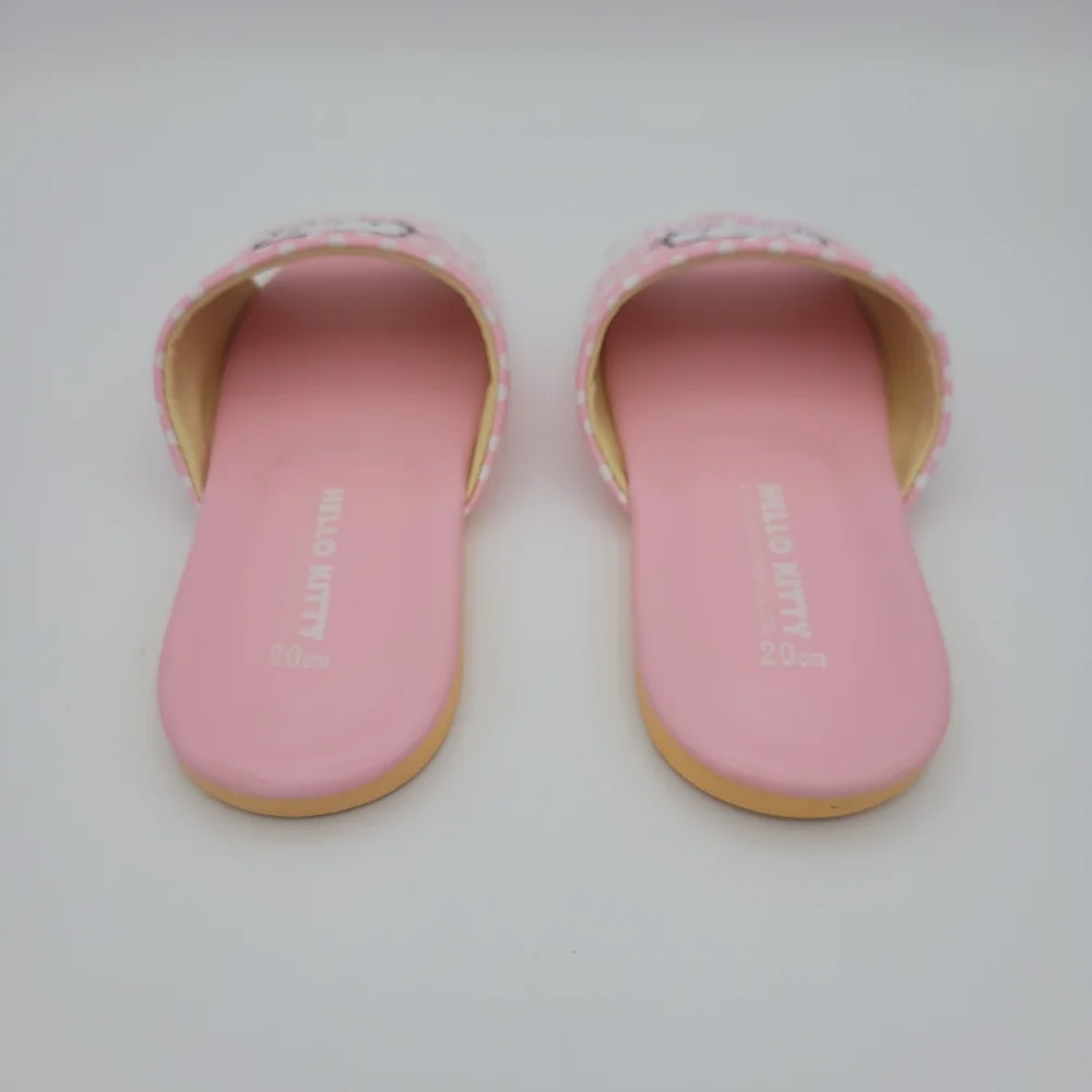 Hello Kitty Girls Slip On Sandals Flat Heel Cushioned Insole Tread Like New 13M - Picture 9 of 11